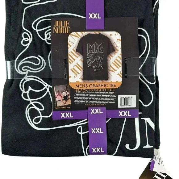 Jolie Noire Men's Black History Graphic Print Short Sleeve XL Crewneck Tee - Picture 4 of 4